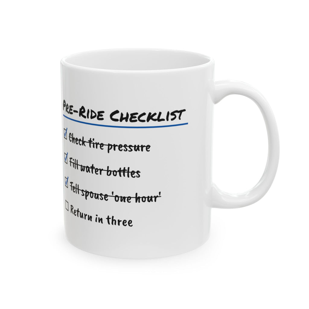 Cycling Coffee Mug Tell Spouse One Hour