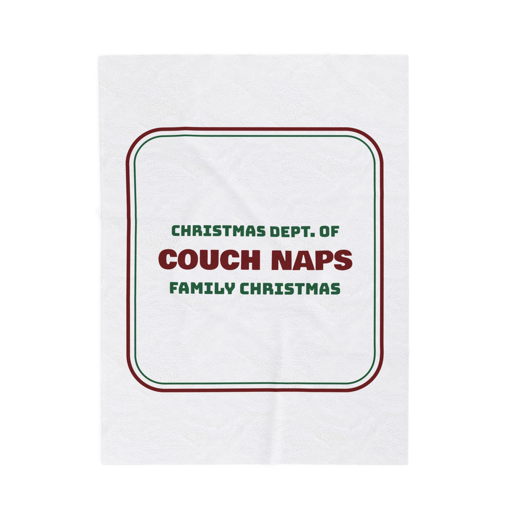 Funny Family Christmas Throw Blanket Dept Of Couch Naps Matching Set