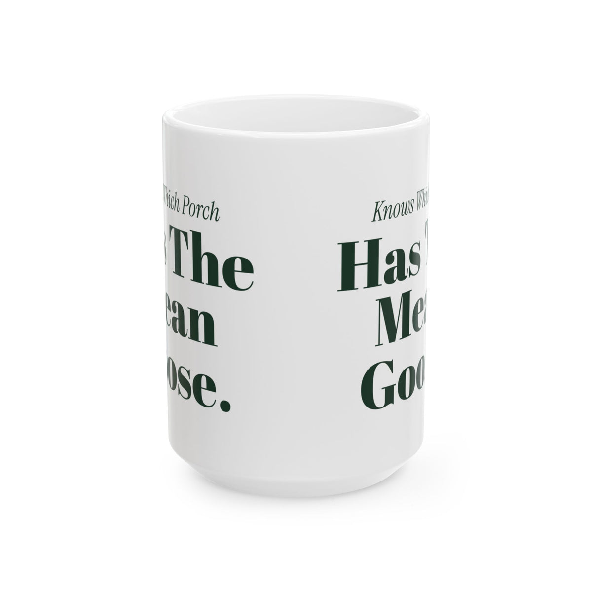Funny Delivery Driver Coffee Mug Knows Which Porch Has The Mean Goose