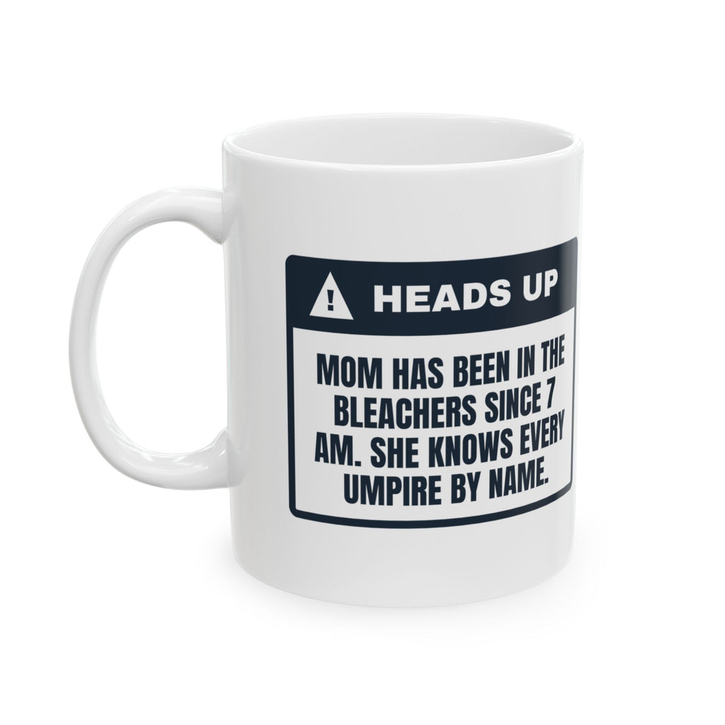 Funny Baseball Mom Coffee Mug Knows Every Umpire By First Name