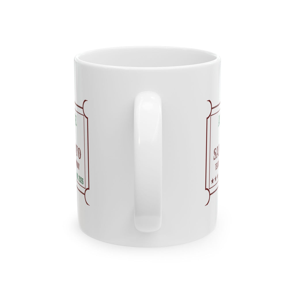 Funny Christmas Coffee Mug First Santa Photo Tears Expected