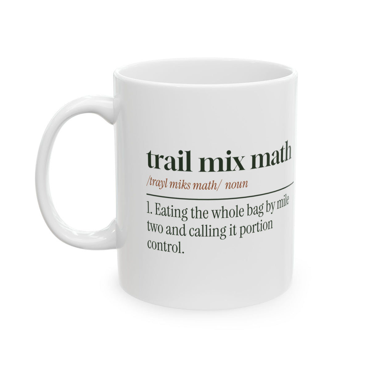 Trail Mix Math Coffee Mug For Hikers