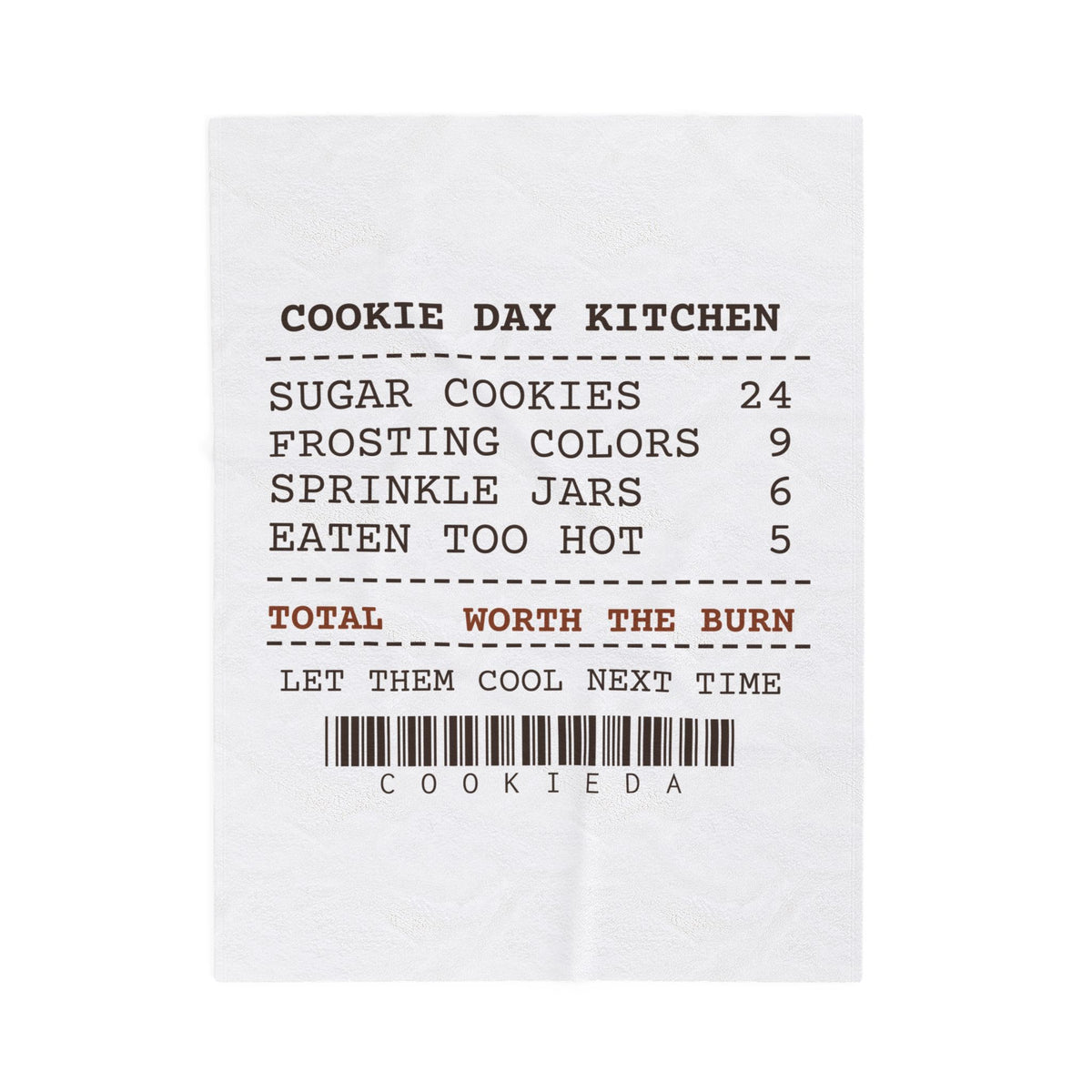 Funny Christmas Baking Throw Blanket Cookie Day Receipt For Bakers