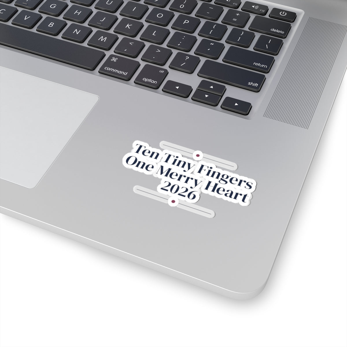 Christmas Sticker Ten Tiny Fingers One Merry Heart 2026 For New Moms