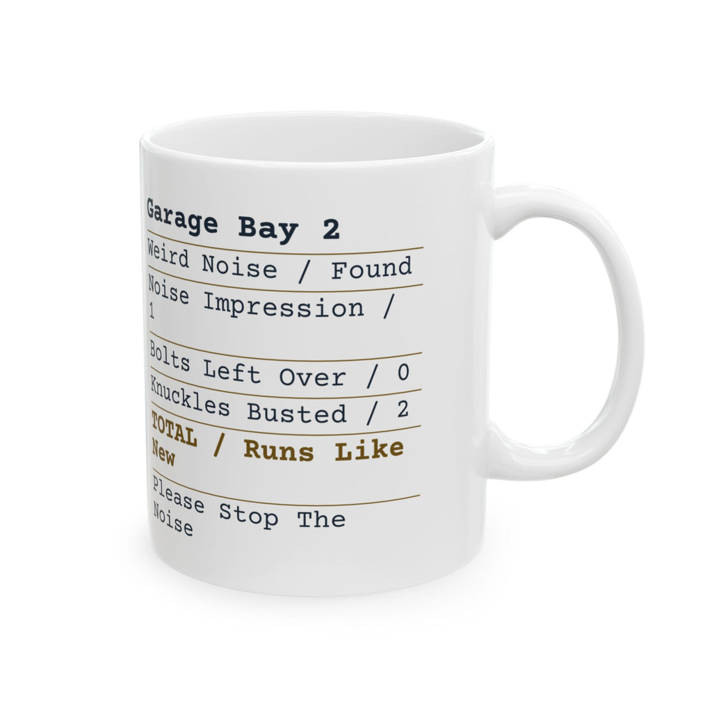 Funny Mechanic Coffee Mug Garage Receipt For Auto Mechanics