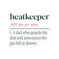 Funny Christmas Sticker Heatkeeper Guardian Of The Dial For Dad