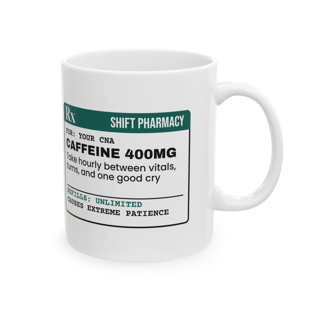 Caffeine Coffee Mug For CNA Caregiver Nurse