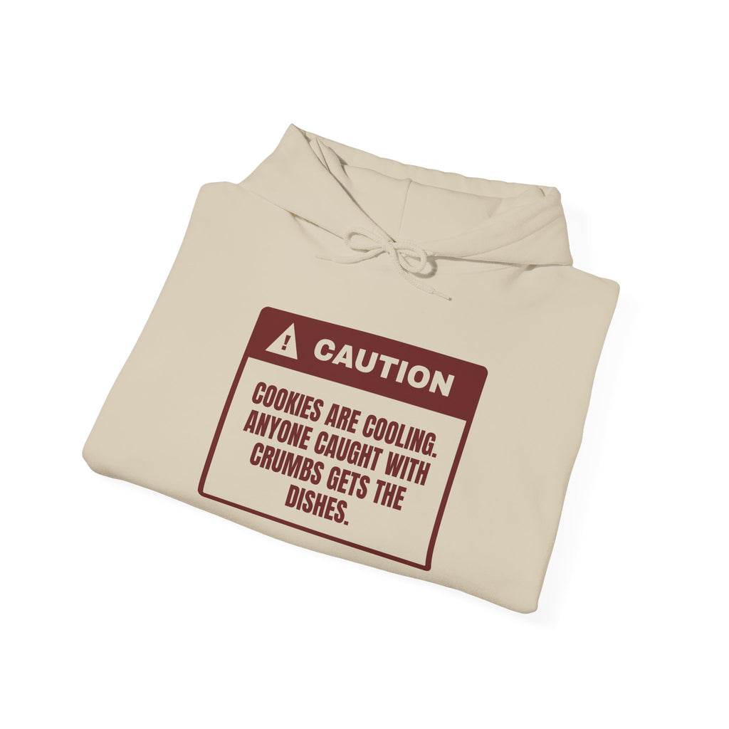 Funny Christmas Baking Hoodie Crumbs Mean Dish Duty Warning