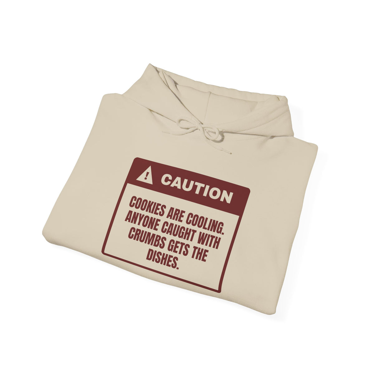 Funny Christmas Baking Hoodie Crumbs Mean Dish Duty Warning