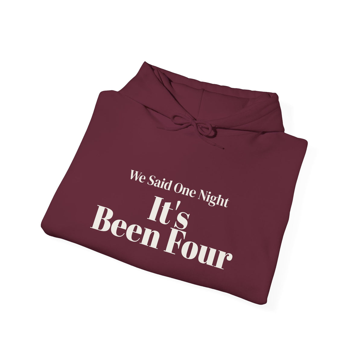 Funny Christmas In-Laws Hoodie We Said One Night It's Been Four
