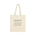 Funny Office Christmas Tote Bag Calendar Block Dictionary Definition