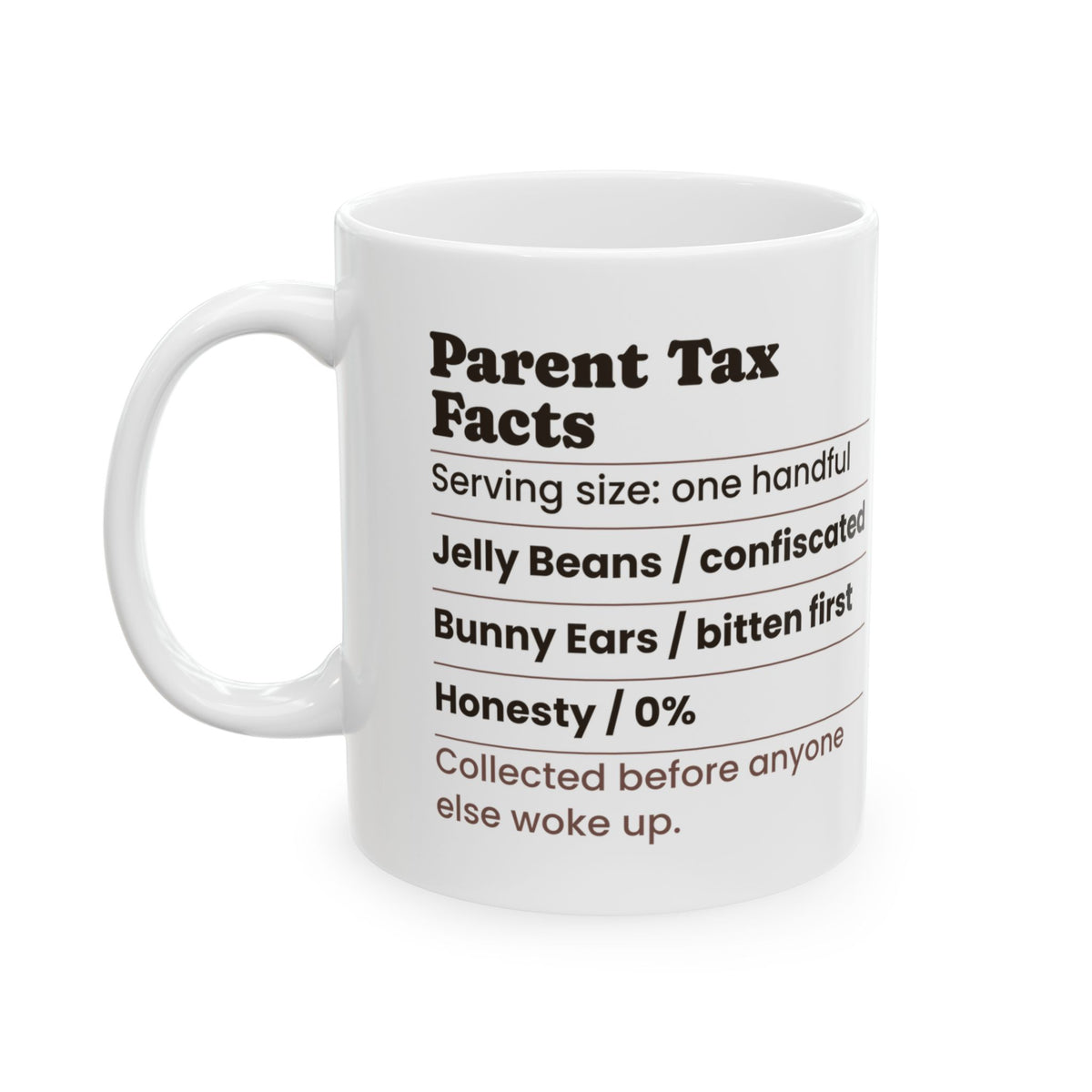 Funny Easter Parent Tax Facts Coffee Mug For Moms And Dads