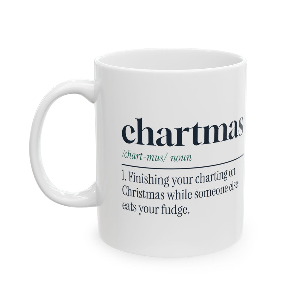 Funny Christmas Nurse Coffee Mug Chartmas Definition For Nurses