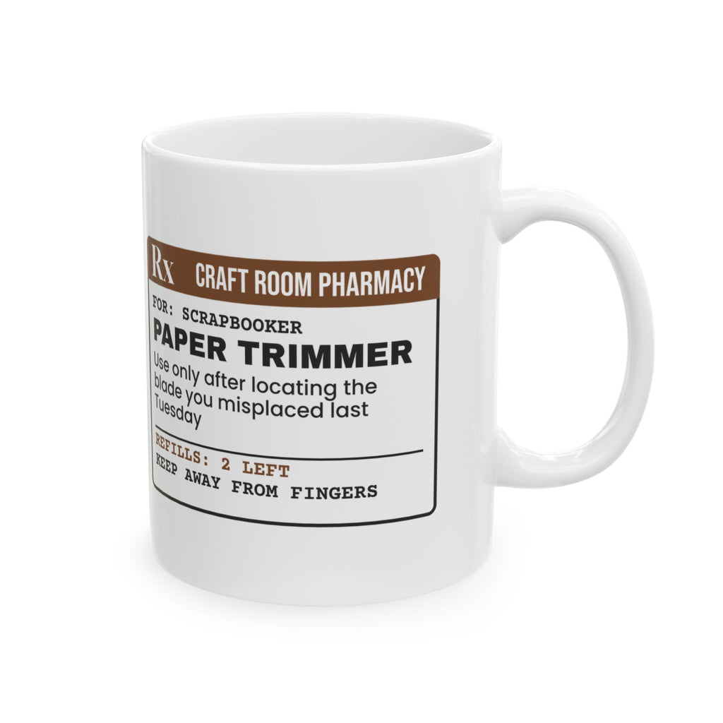 Scrapbooking Coffee Mug Paper Trimmer Prescription