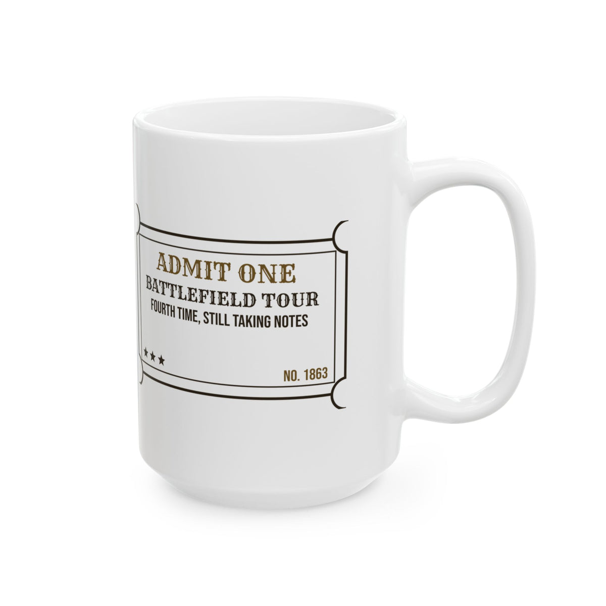 Funny History Coffee Mug Battlefield Tour Fourth Time Still Taking Notes