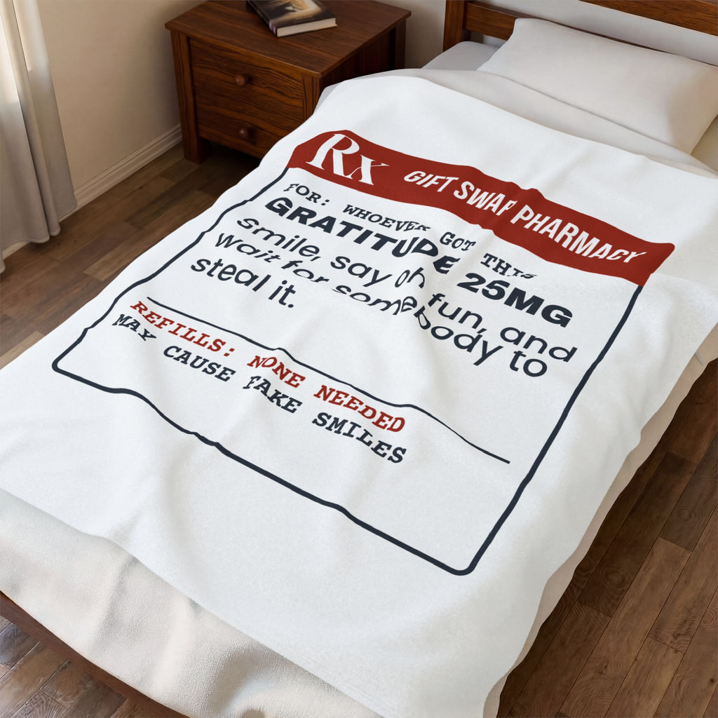 Funny White Elephant Throw Blanket Gratitude 25mg Wait To Be Stolen