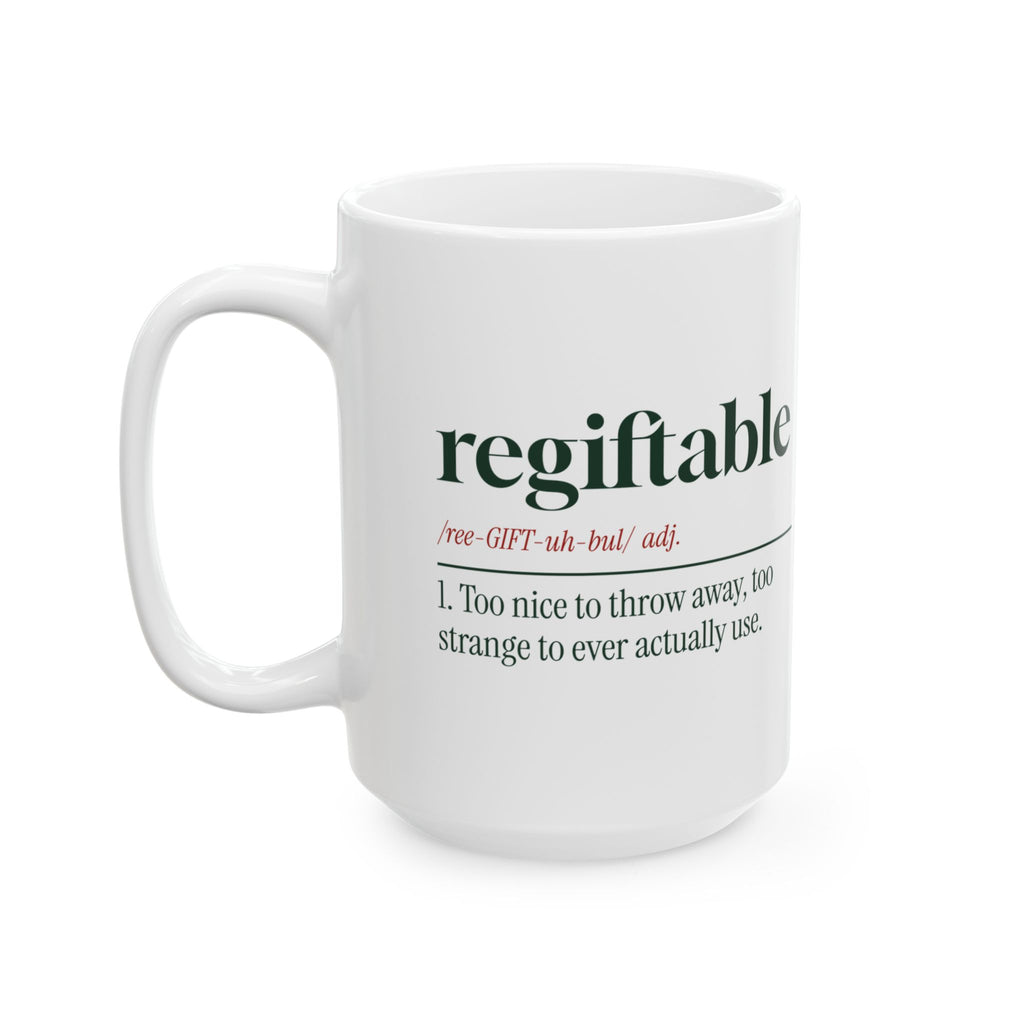 Funny White Elephant Coffee Mug Regiftable Definition For Gift Swaps