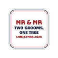 Christmas Sticker Two Grooms One Tree Christmas 2026 For Mr And Mr
