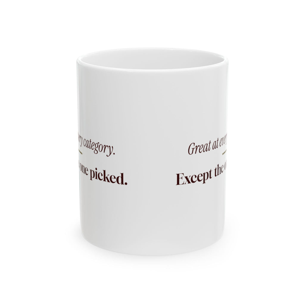 Trivia Coffee Mug Great at Every Category Except One