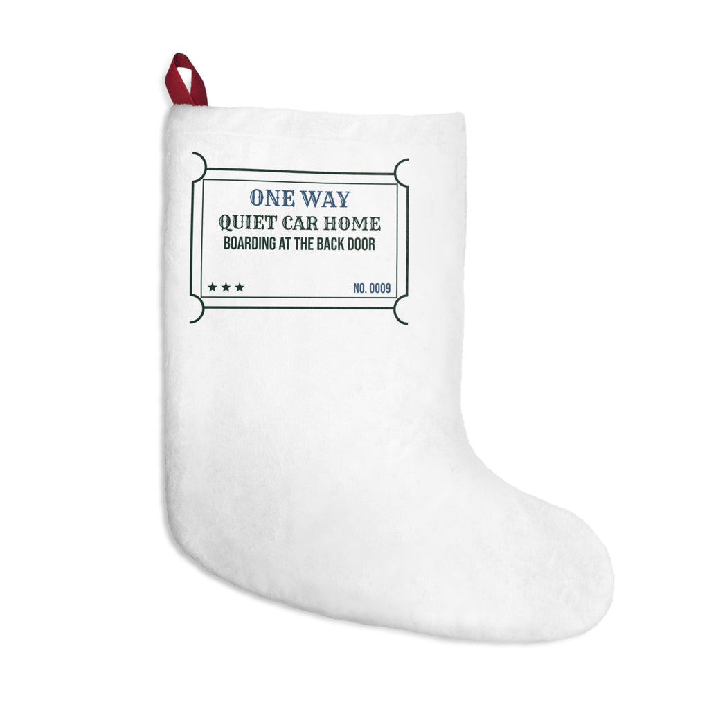Funny Christmas Stocking Quiet Car Home Ticket For Introverts