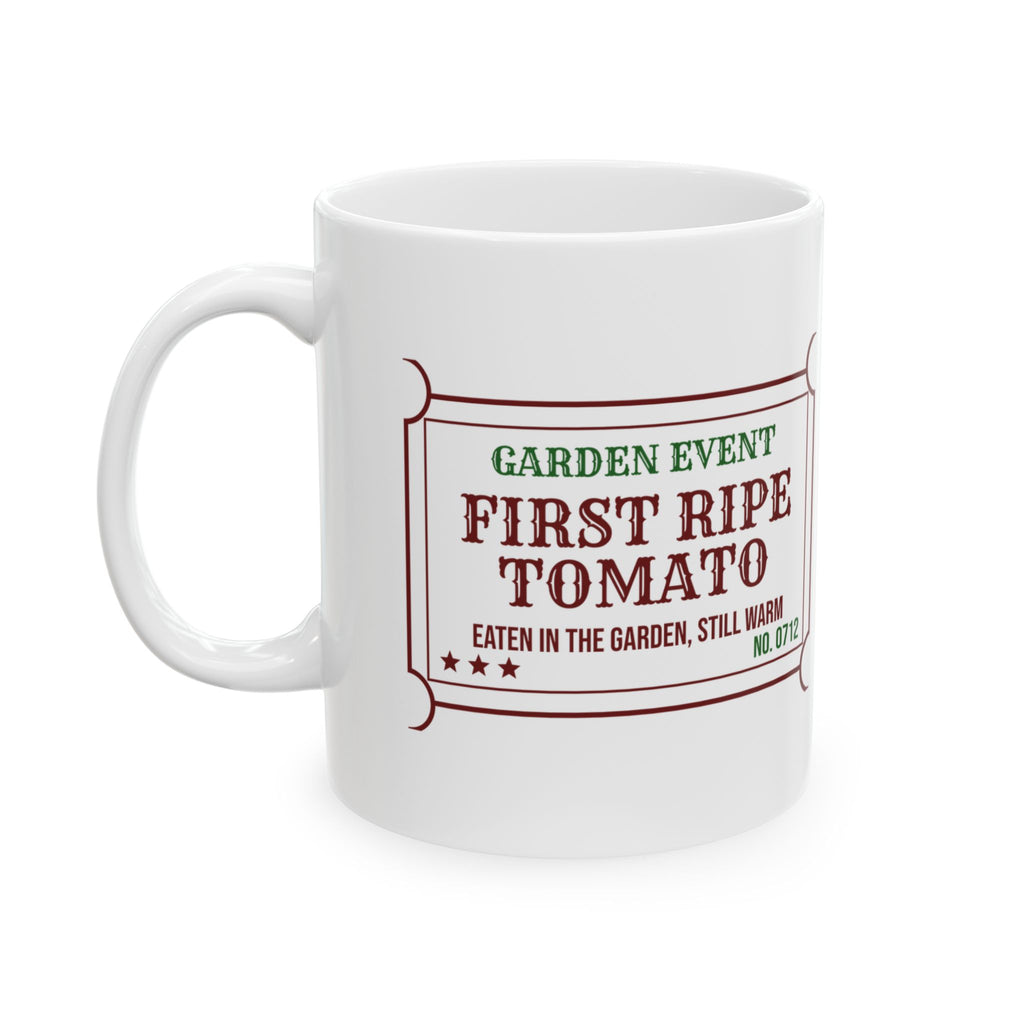 Vegetable Garden Coffee Mug First Ripe Tomato Eaten Still Warm