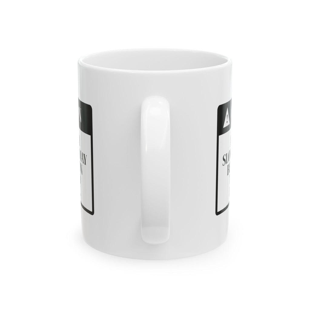 Caution Cat Asleep Coffee Mug For Cat Lovers