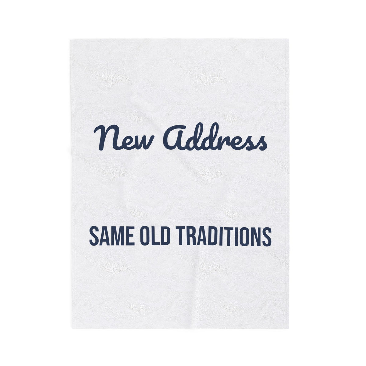 New Home Christmas Throw Blanket New Address Same Old Traditions