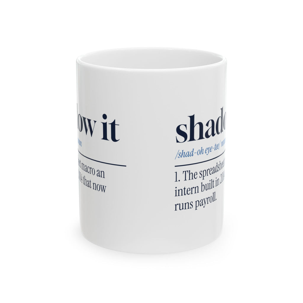 Funny IT Support Mug Shadow IT Dictionary Definition For Tech Support