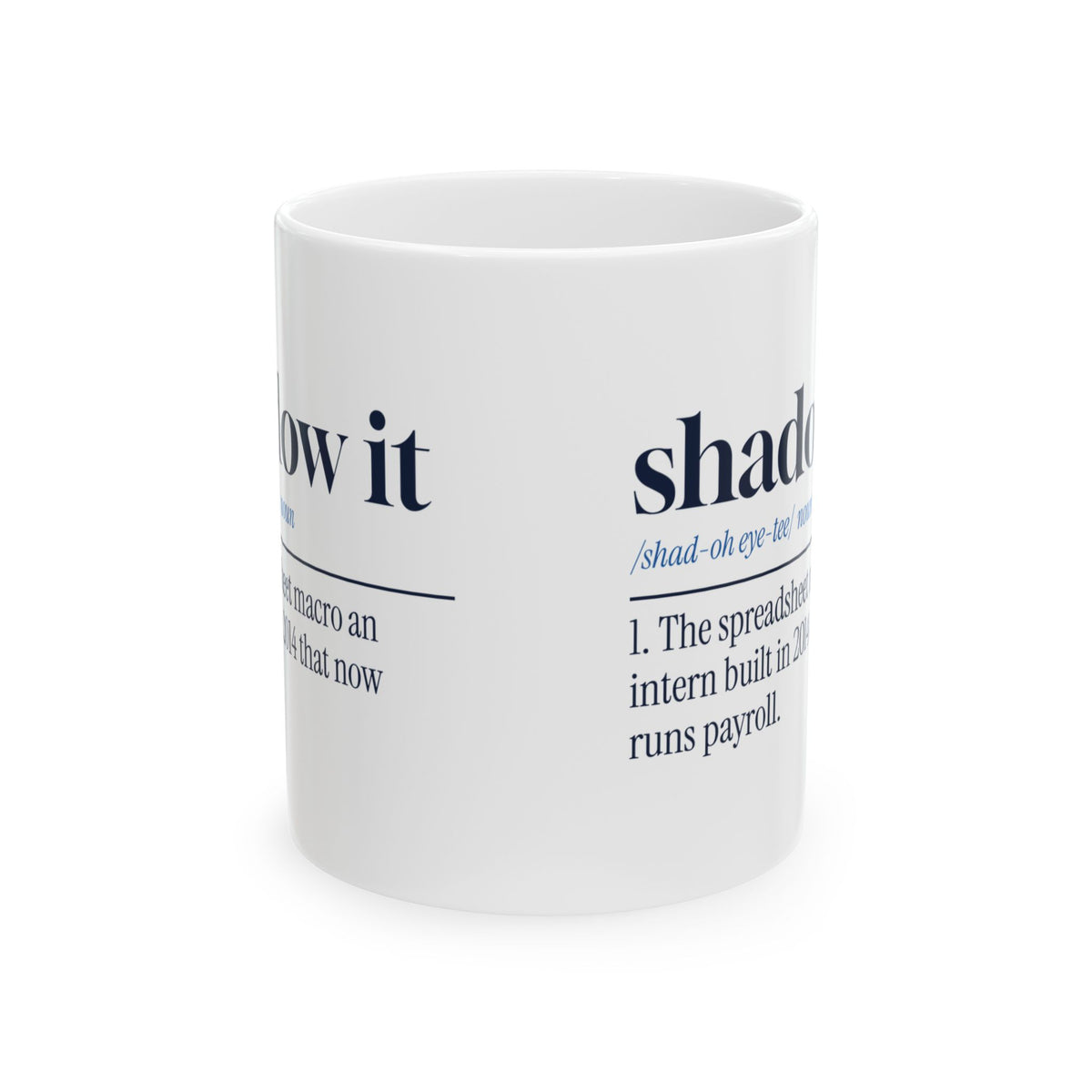 Funny IT Support Mug Shadow IT Dictionary Definition For Tech Support