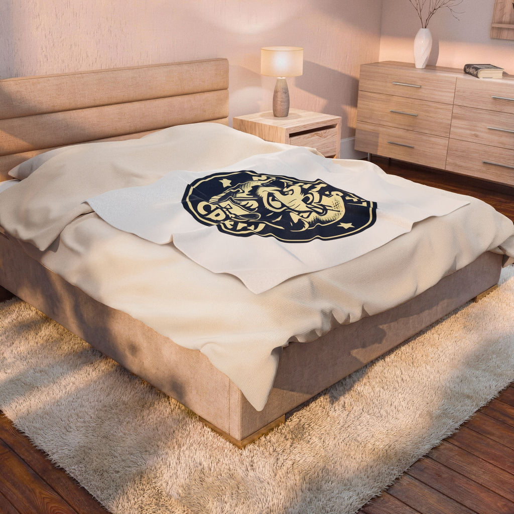 Night Shift Crew Funny Retro Possum Night Shift Worker Throw Blanket