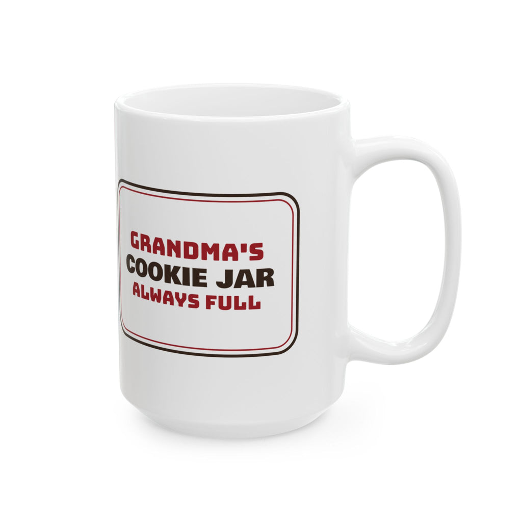 Christmas Coffee Mug For Grandma Grandma's Cookie Jar Always Full