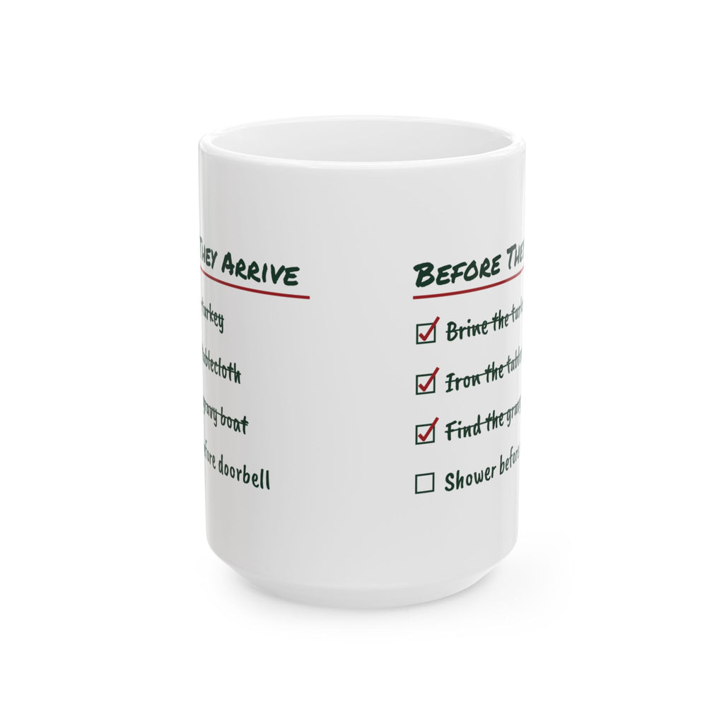 Funny Christmas Coffee Mug Before They Arrive Checklist For Hosts
