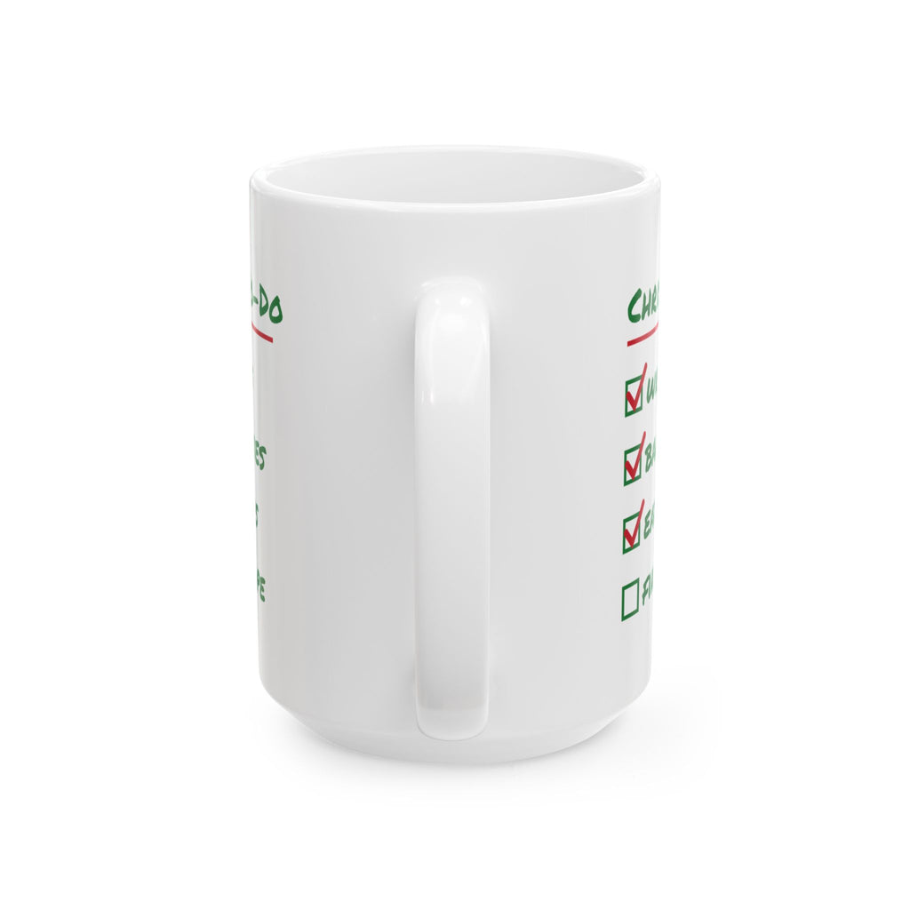 Funny Christmas Coffee Mug Christmas To Do List Eat Cookies