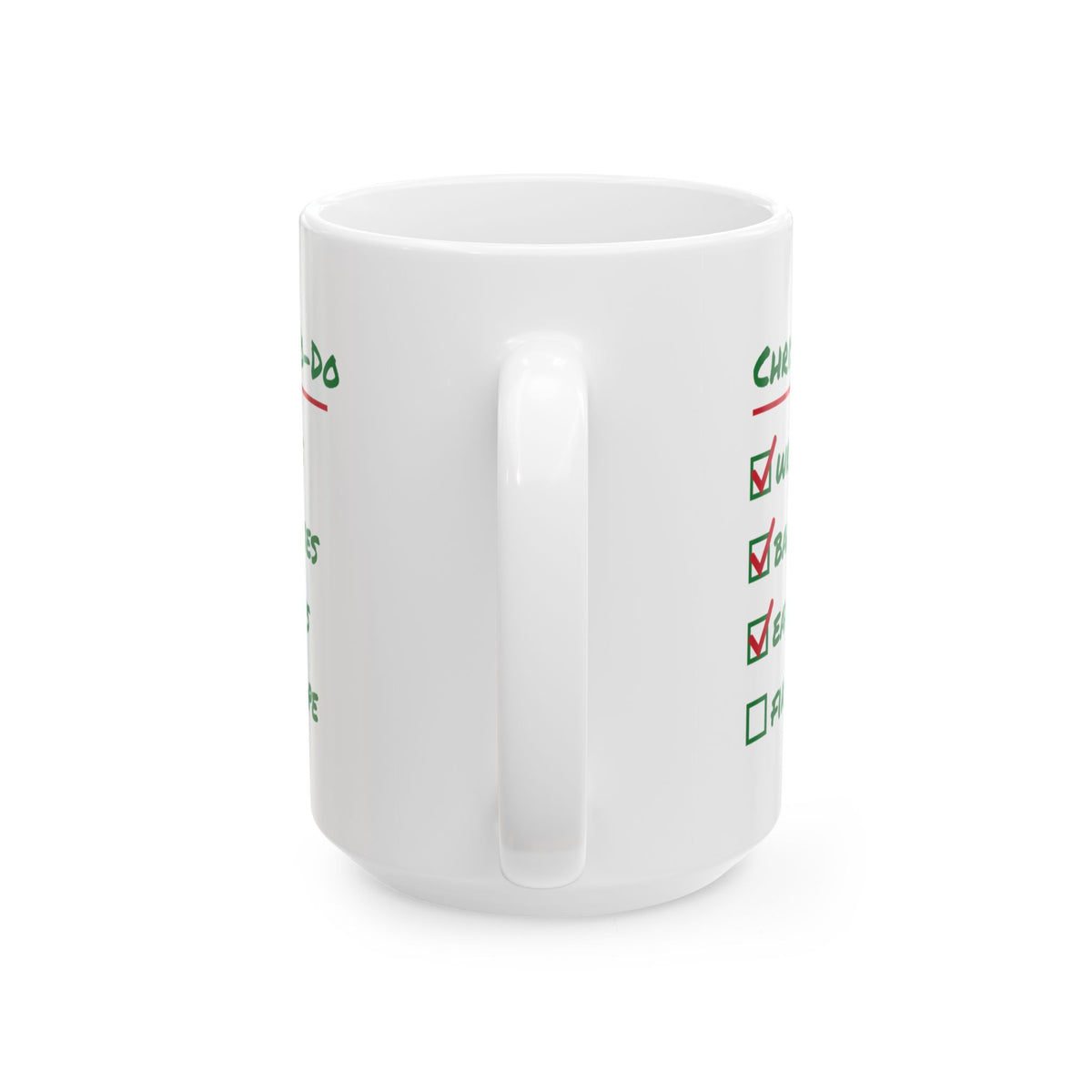 Funny Christmas Coffee Mug Christmas To Do List Eat Cookies