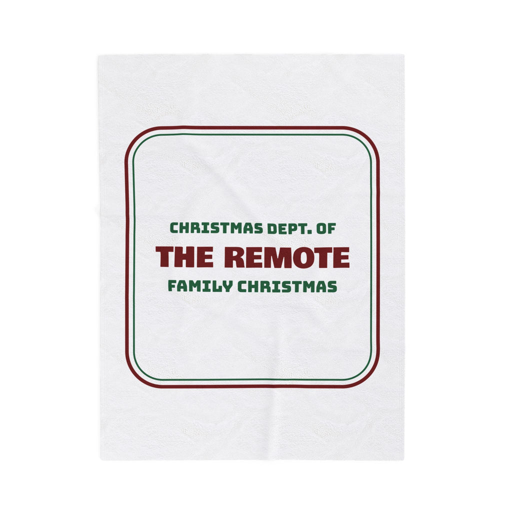 Funny Family Christmas Throw Blanket Dept Of The Remote Matching Set