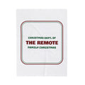 Funny Family Christmas Throw Blanket Dept Of The Remote Matching Set