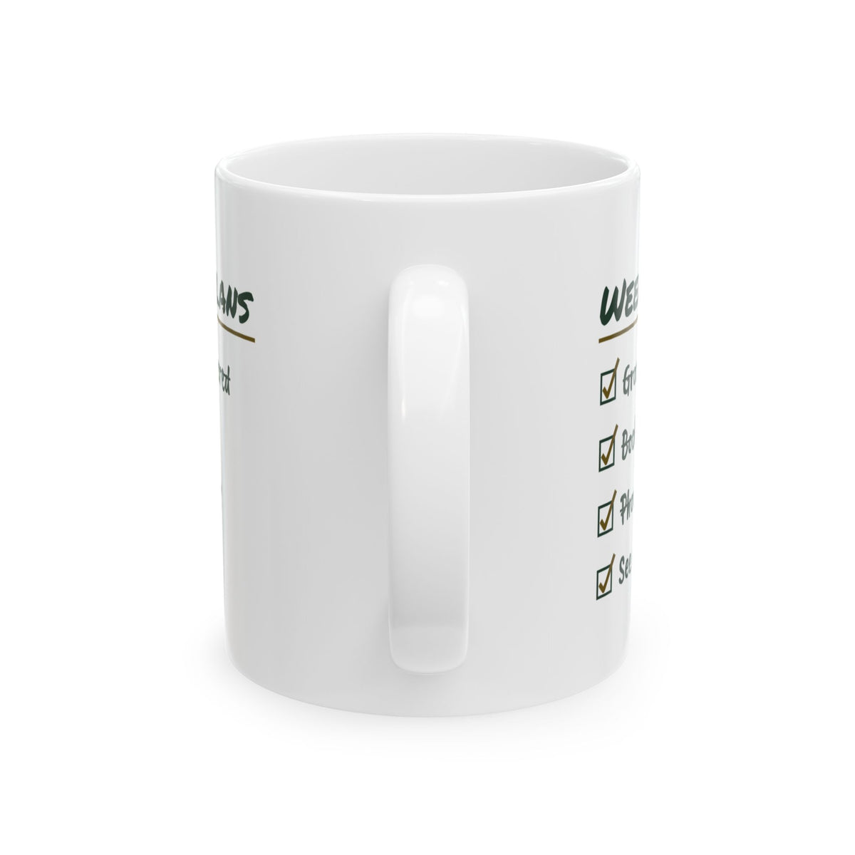 Funny Introvert Coffee Mug Weekend Plans Checklist