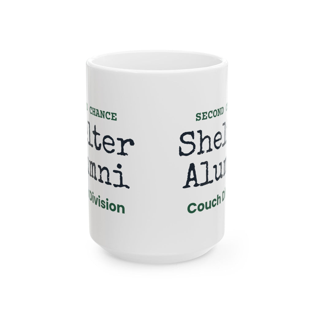 Funny Rescue Dog Coffee Mug Shelter Alumni Couch Division
