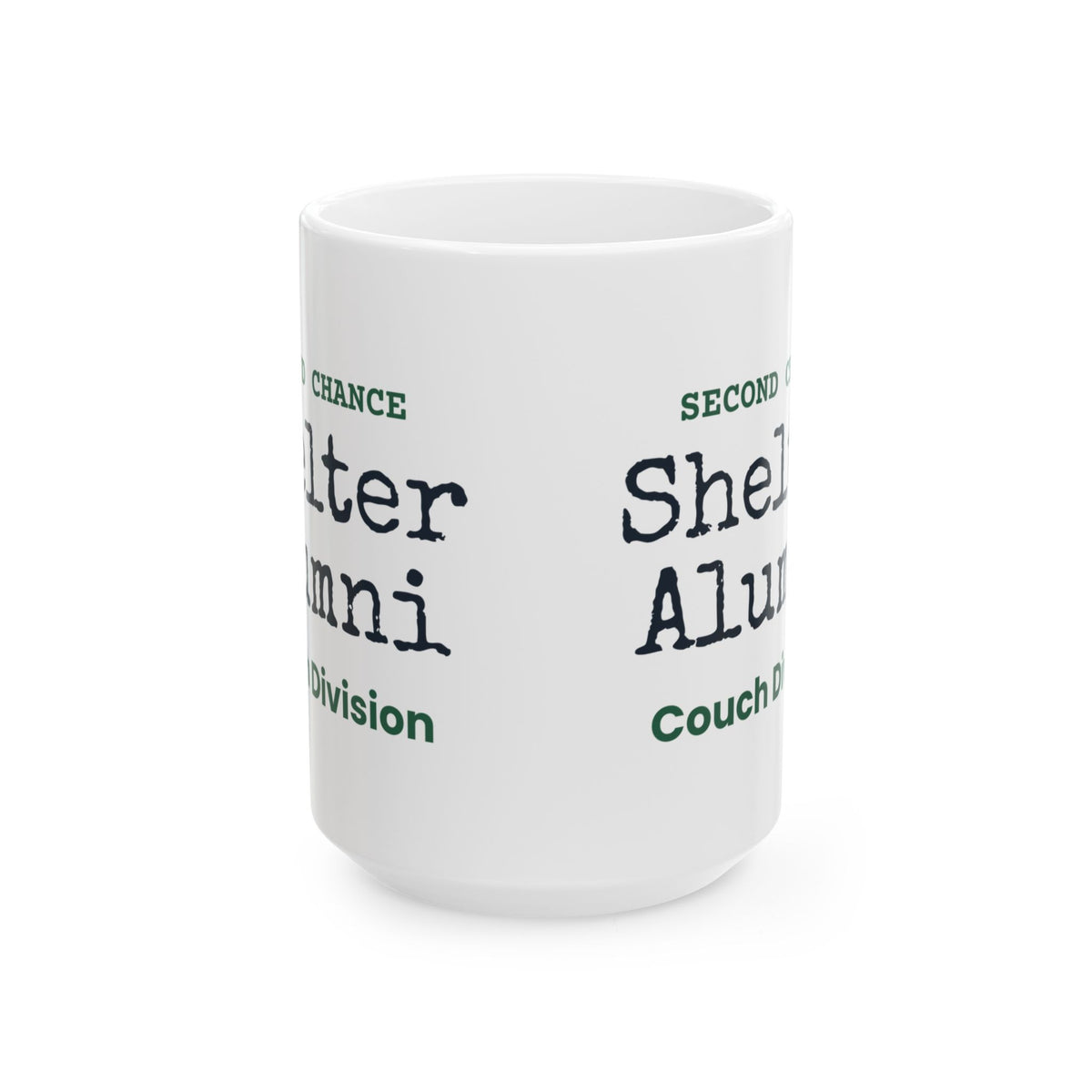 Funny Rescue Dog Coffee Mug Shelter Alumni Couch Division