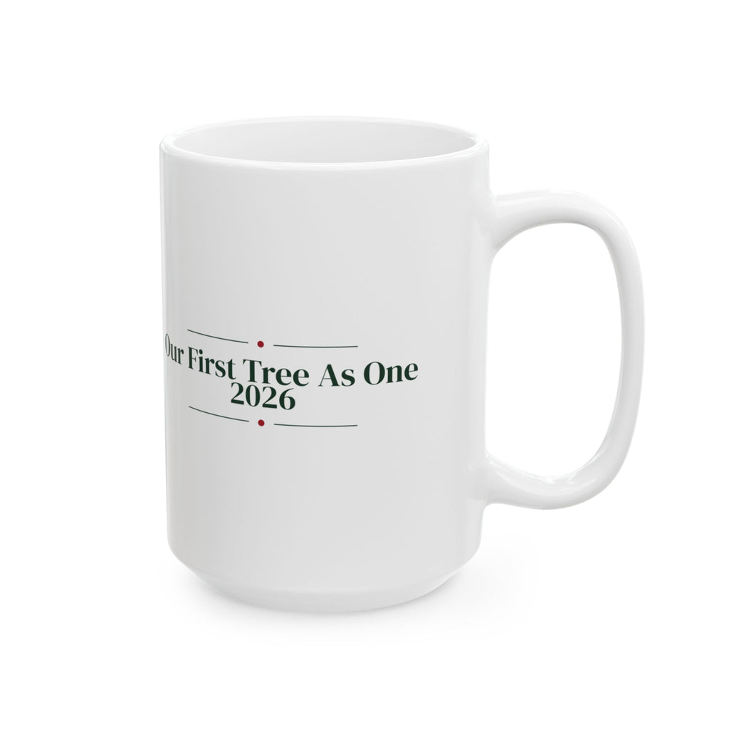 Newlywed Christmas Coffee Mug Our First Tree As One 2026