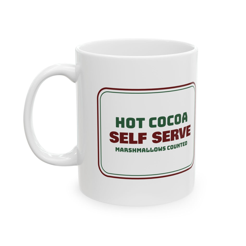 Funny Hot Cocoa Coffee Mug Cocoa Self Serve Marshmallows Counted