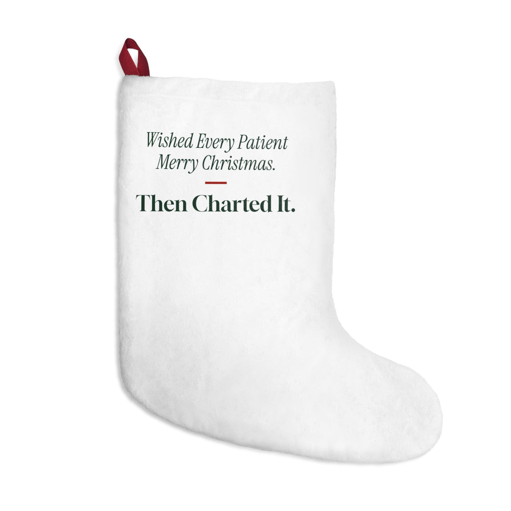 Funny Nurse Christmas Stocking Wished Every Patient Merry