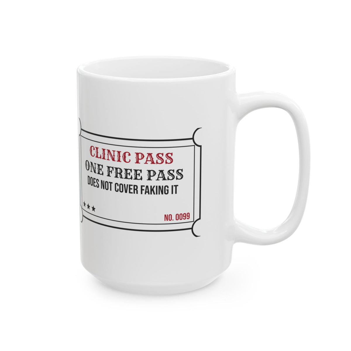 Funny School Nurse Coffee Mug Clinic Pass For School Nurses