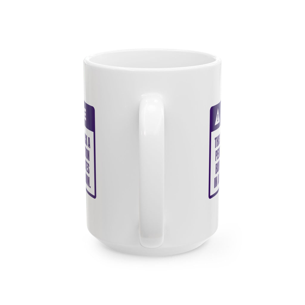 Funny Cheer Mom Coffee Mug Hotel Bathroom Four-Minute Bun For Cheer Moms