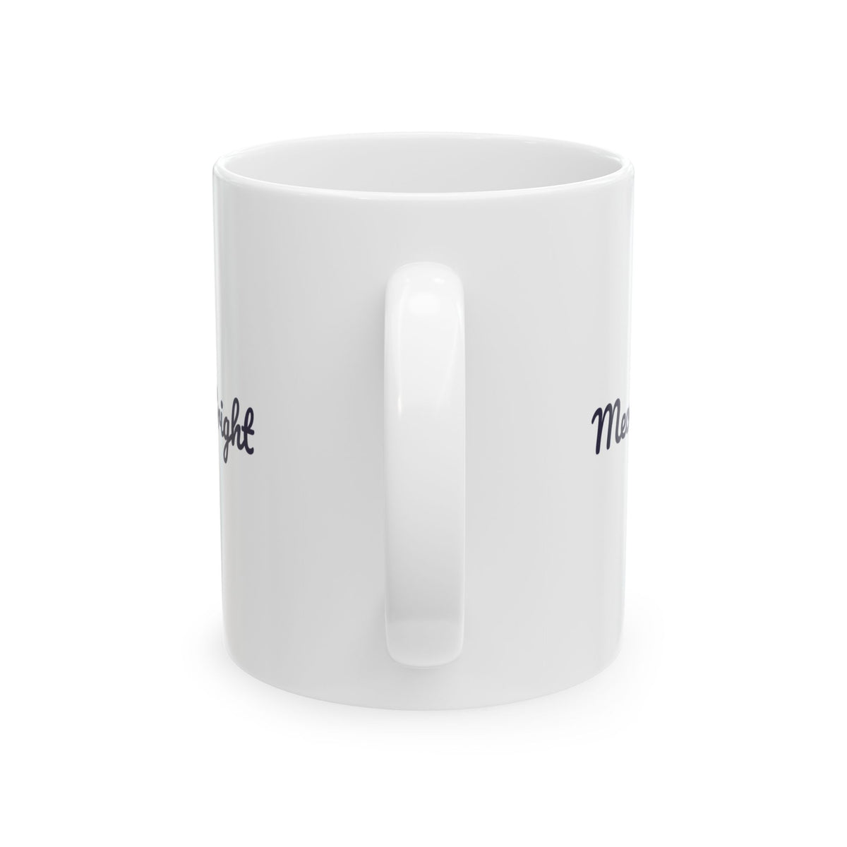 Funny Cat Christmas Coffee Mug Meowy And Bright For Cat Owners