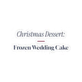 Funny Christmas Sticker Frozen Wedding Cake For Newlyweds