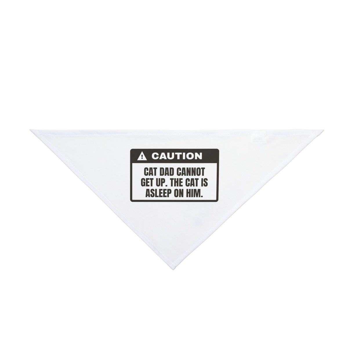 Funny Cat Dad Dog Bandana Can't Get Up Cat Asleep On Me