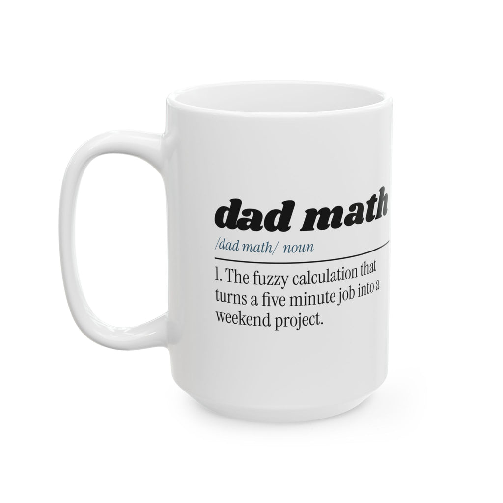 Funny Dad Coffee Mug Dad Math Definition For Dad Fathers