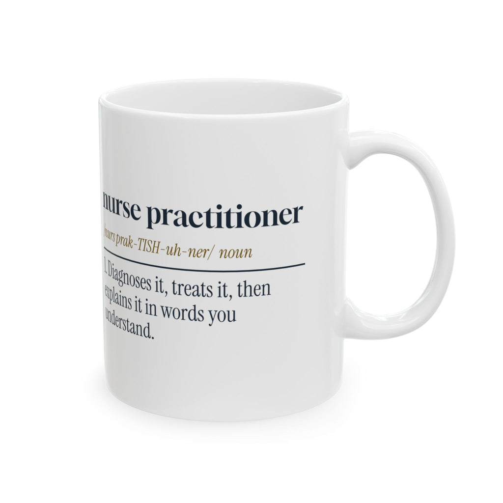 Nurse Practitioner Coffee Mug Dictionary Definition For NP Grads