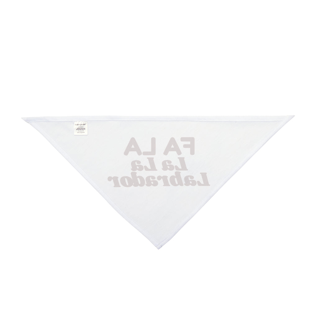 Funny Dog Christmas Dog Bandana Fa La La La Labrador For Lab Owners